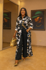 Vintage Long Jacket and Wide Leg Pants - Image 6