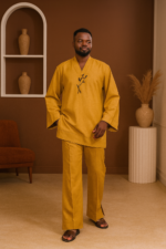 Nora Two-Piece Kaftan with Embroidery - Image 5