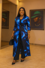 Vintage Long Jacket and Wide Leg Pants