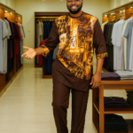 African Men’s Vintage Two Piece Outfit