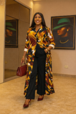 Vintage Long Jacket and Wide Leg Pants - Image 5