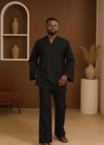 Nora Two-Piece Kaftan with Embroidery - Image 4