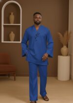 Nora Two-Piece Kaftan with Embroidery - Image 3
