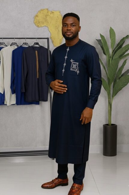 2-Piece Kaftan Outfit with Embroidery