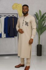 2-Piece Kaftan Outfit with Embroidery - Image 3