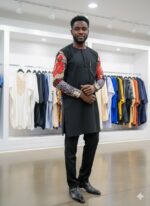 Senator Outfit With Vintage Print - Image 2