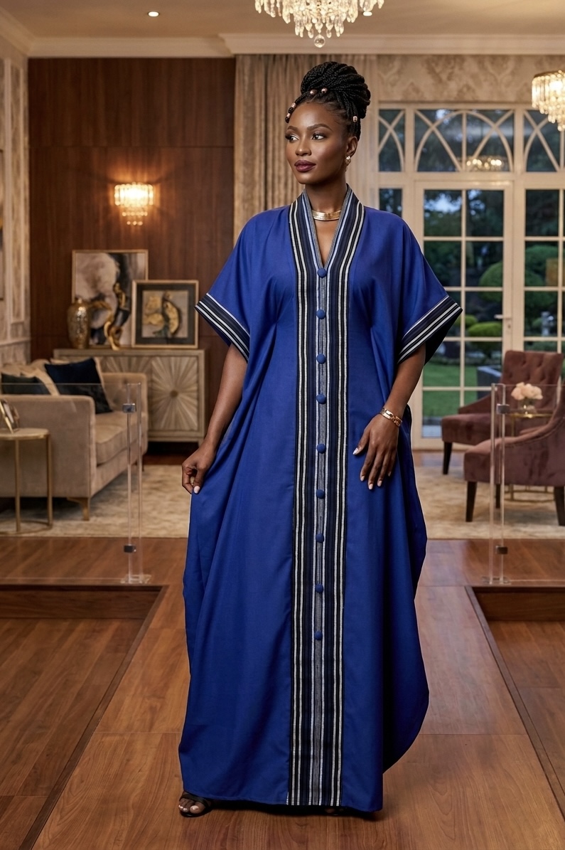 IMG_0852 Luxury Free Size Kaftan Maxi Dress - Image 1