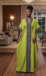 Luxury Free Size Kaftan Maxi Dress - Image 6