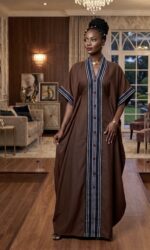 Luxury Free Size Kaftan Maxi Dress - Image 4
