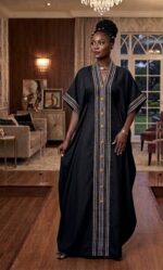 Luxury Free Size Kaftan Maxi Dress - Image 5
