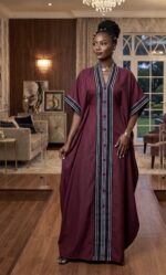 Luxury Free Size Kaftan Maxi Dress - Image 7