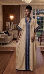 Luxury Free Size Kaftan Maxi Dress - Image 8