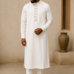 Men’s 3-Piece Sleeveless Robe-Kaftan Set with Matching Hat