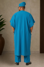 Free Size Men’s Kaftan Set with Matching Cap - Image 2